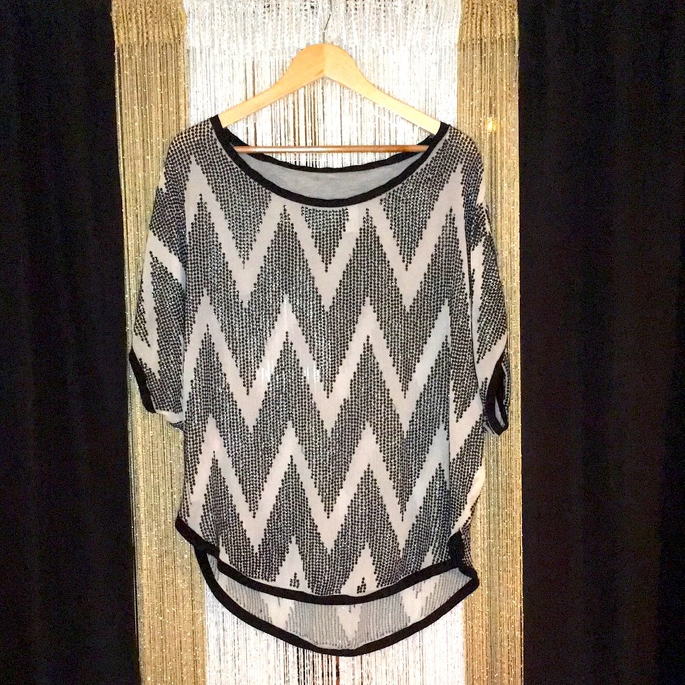 Sheer Sequin Blouse